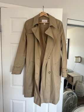 Joe Fresh Tan Trench Coat - Classic Double-Breasted Style